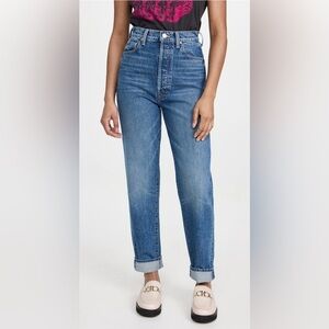 Mother Superior Sz 26 Tune Up Hover Cuff In Hit the Ground Running Denim Jean